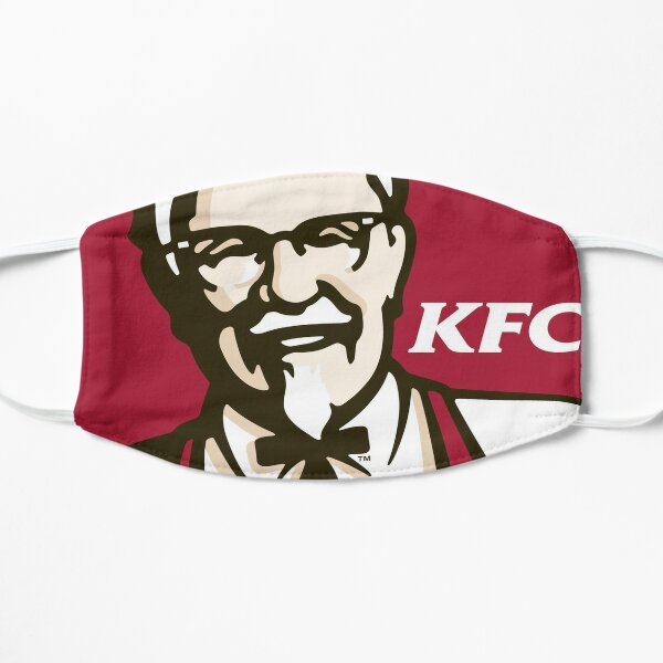 Fried Chicken Face Masks Redbubble - kfc item logo texture roblox