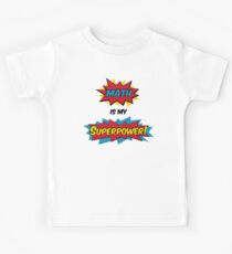 Mathe ist meine Supermacht Kinder T-Shirt