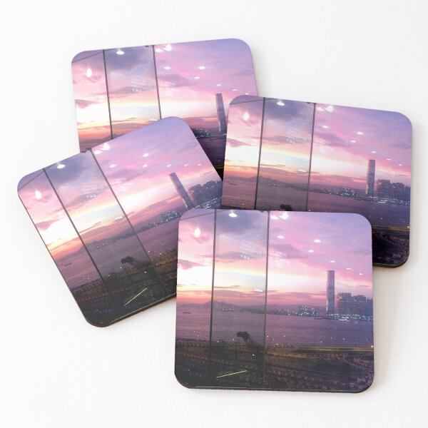 Item preview, Beautiful sunset by the Victoria Harbor in the Metropolitan City designed and sold by CreativityRoams.