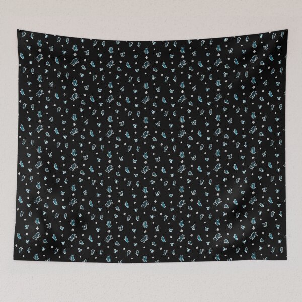 Item preview, Doodly Light Blue Butterflies designed and sold by Blenderbeetle.