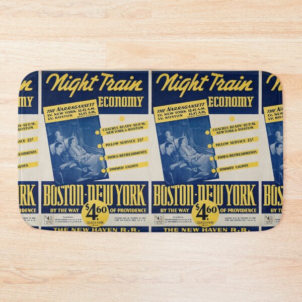 Item preview, Night Train vintage travel poster designed and sold by stickart-marek.