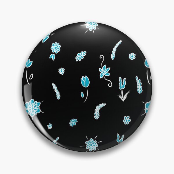 Item preview, Doodly Light Blue Flowers designed and sold by Blenderbeetle.