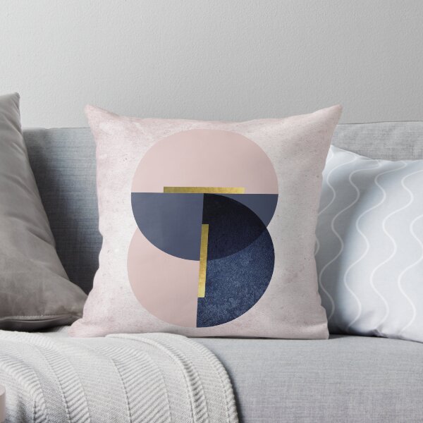 Overlapping Circles Throw Pillow