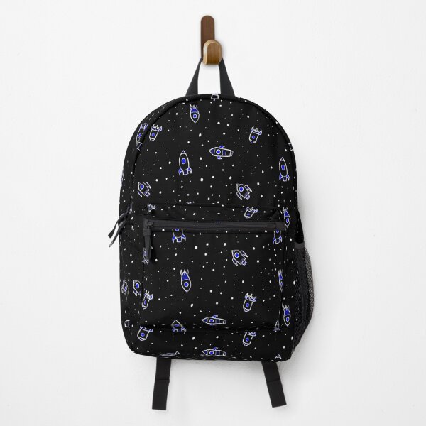 Item preview, Doodly Dark Blue Spaceships designed and sold by Blenderbeetle.