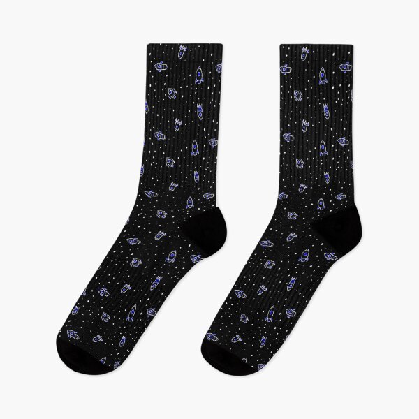 Item preview, Doodly Dark Blue Spaceships designed and sold by Blenderbeetle.