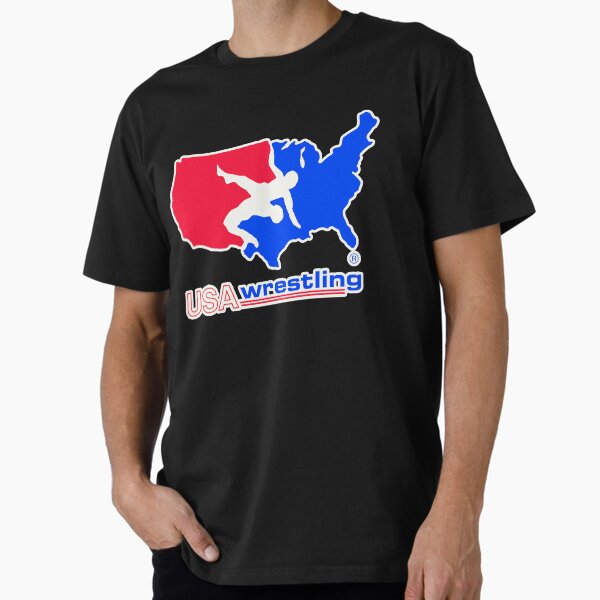 Item preview, Red Blue USA Wrestling Logo designed and sold by baloon-ID.
