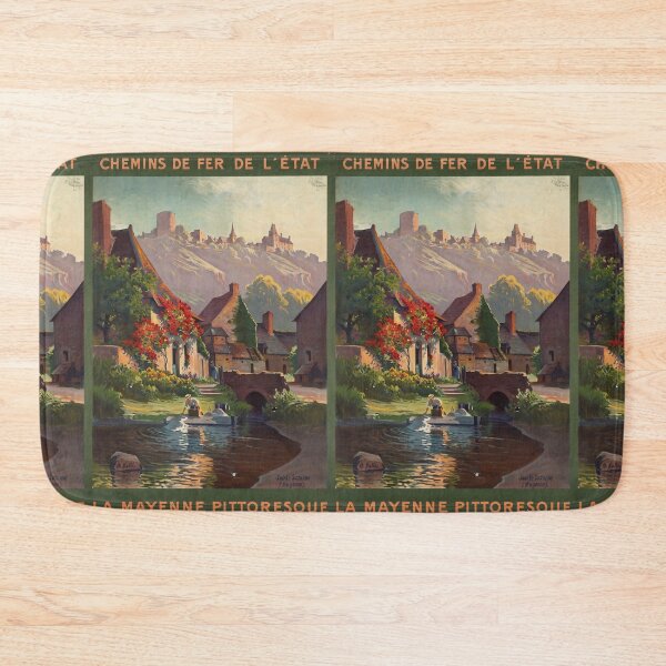 Item preview, ETAT La Mayenne Pittoresque vintage travel poster designed and sold by stickart-marek.