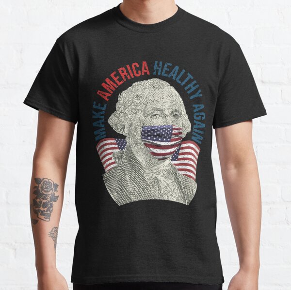 Vintage George Washington Mask Make America Healthy Again Classic T-Shirt