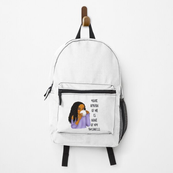 Item preview, YOUR OPINION OF ME IS NONE OF MY BUSINESS sipping tea with natural hair designed and sold by thekyngsqueen.