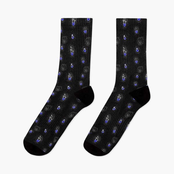 Item preview, Doodly Dark Blue cacti designed and sold by Blenderbeetle.