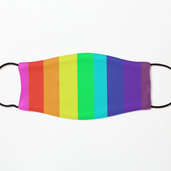 Retro rainbow stripes 2 Kids Mask