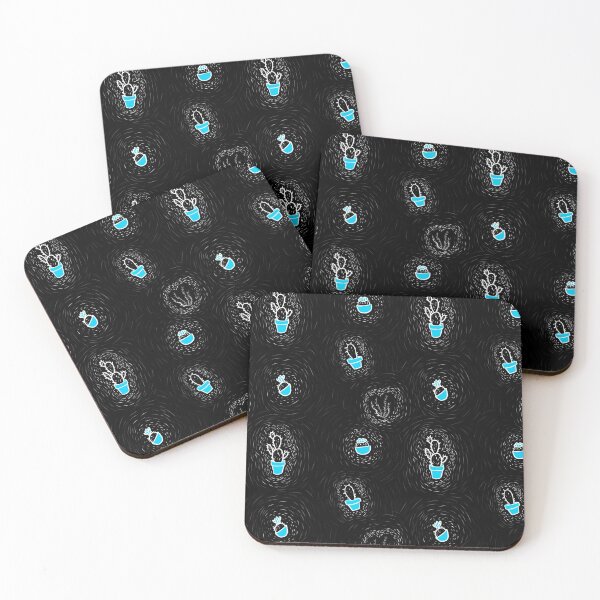Item preview, Doodly Light Blue Cacti designed and sold by Blenderbeetle.
