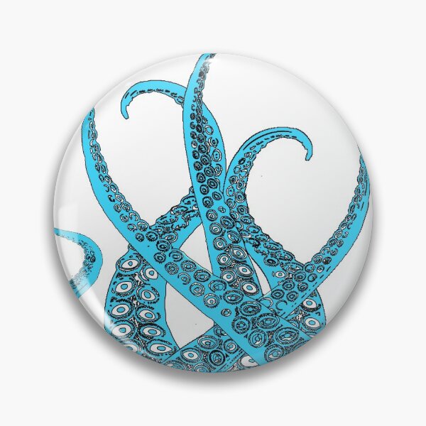 Item preview, Octopus Tentacles in Aqua designed and sold by greenflashwear.