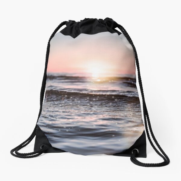Sunset Sparkle Drawstring Bag