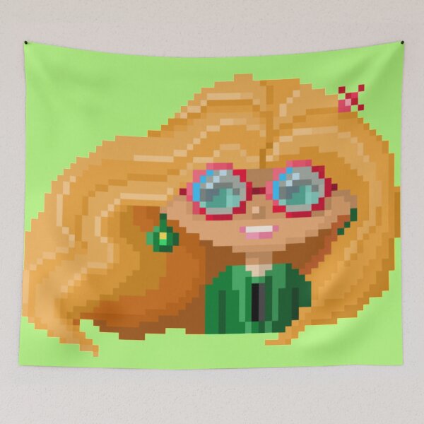 Item preview, Pixelated Beautiful Girl with Glasses designed and sold by HopeDetour.