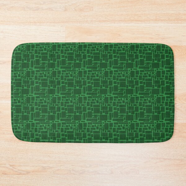 Item preview, Geometric Green Squares Tile Design designed and sold by Blenderbeetle.