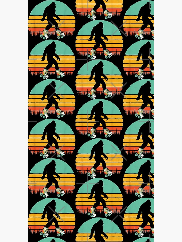 Retro Bigfoot Roller Skating Sasquatch 80s Skater Graphic by moonchildworld
