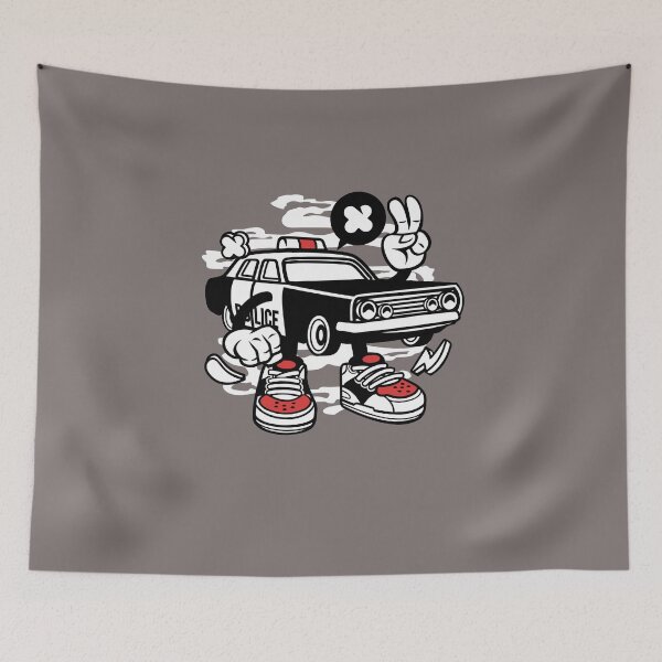 Item preview, Police Car  designed and sold by CartoonTshirtD.