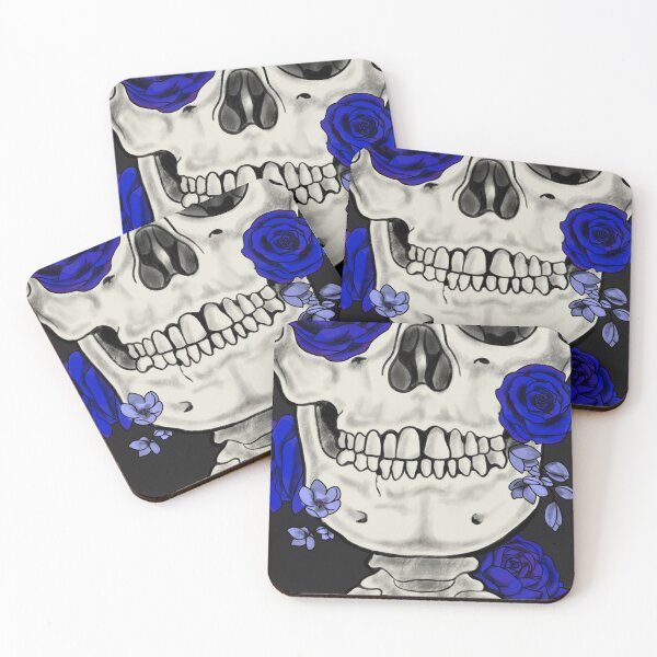 Item preview, Blossom Skull Royal Blue designed and sold by joymastron.