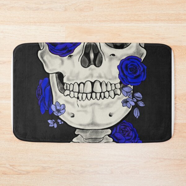 Item preview, Blossom Skull Royal Blue designed and sold by joymastron.