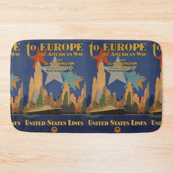 Item preview, To Europe vintage travel poster designed and sold by stickart-marek.