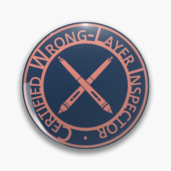 Item preview, Certified Wrong-Layer Inspector [NAVY/CORAL] designed and sold by Sie Douglas-Fish.