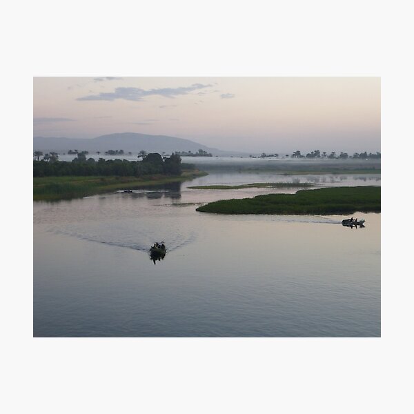 twilight on the river nile Photographic Print