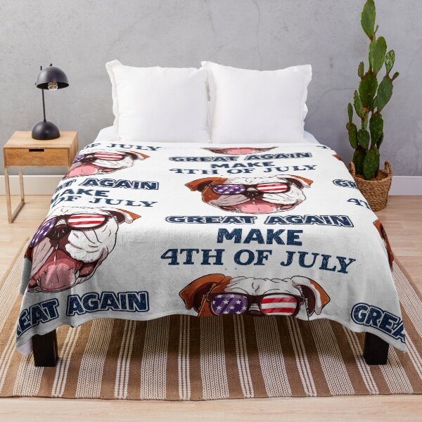 Item preview, bull dog 4th of July great again designed and sold by diab diab.