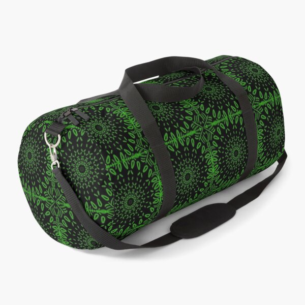 Item preview, Sunflower Abstract Motif - Green On Black  designed and sold by Blenderbeetle.