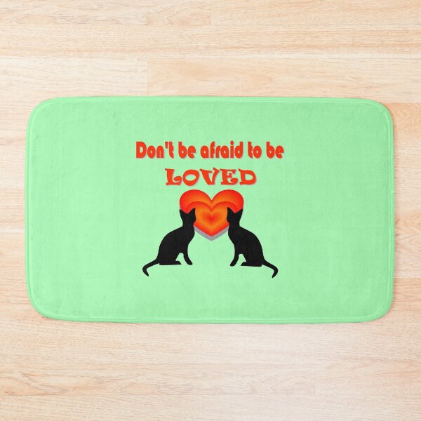 Item preview, Don't be afraid to be LOVED. A pair of cats designed and sold by helenkaiy.