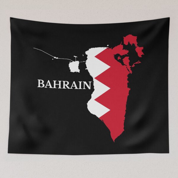 Item preview, Bahrain Map Flag designed and sold by marosharaf.