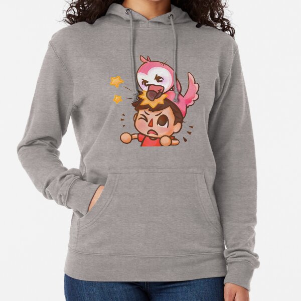 Angry pink Flamingo Funny Lightweight Hoodie