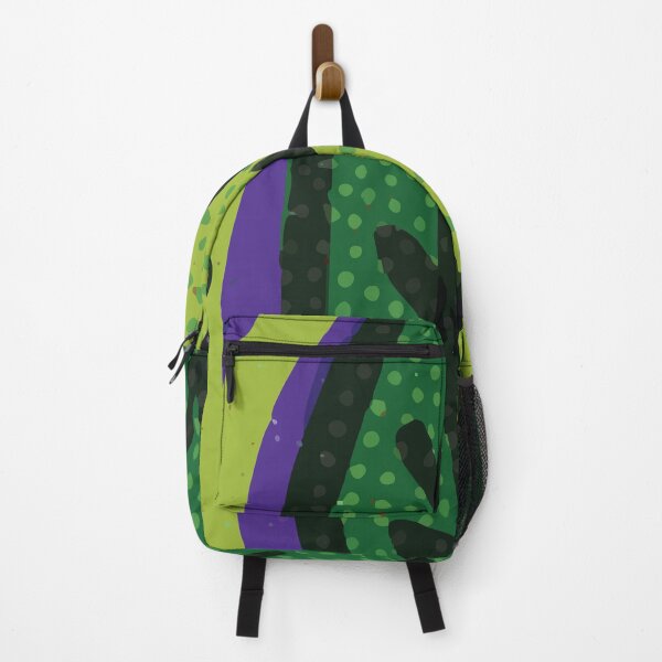 Item preview, Dark Green Leafy Vertical Stripes and Bold Shapes Background Design GC-115-15 designed and sold by GraphicCharms.