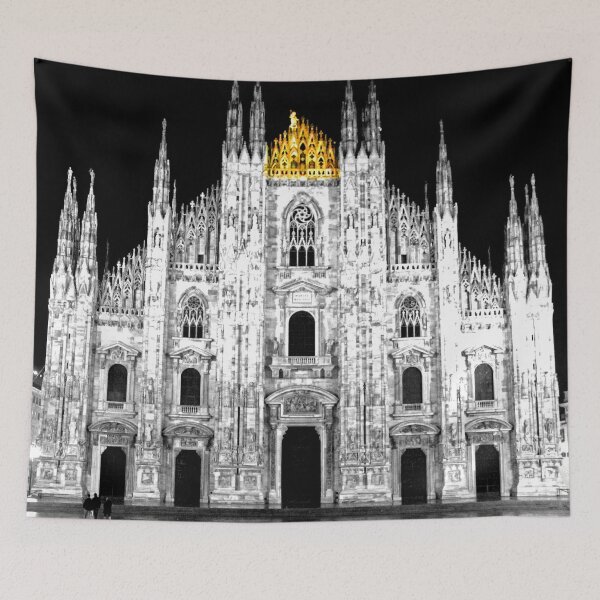 Item preview, Milan Duomo Italy Black/White and gold designed and sold by jalanphoto.
