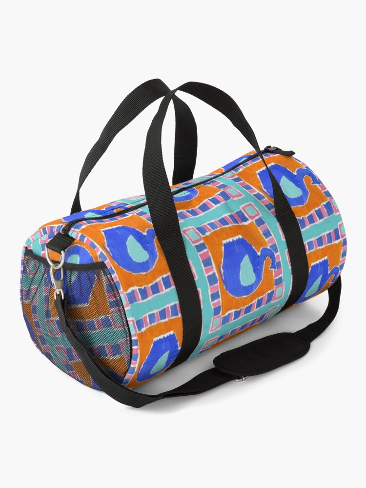 elephant print duffle bag