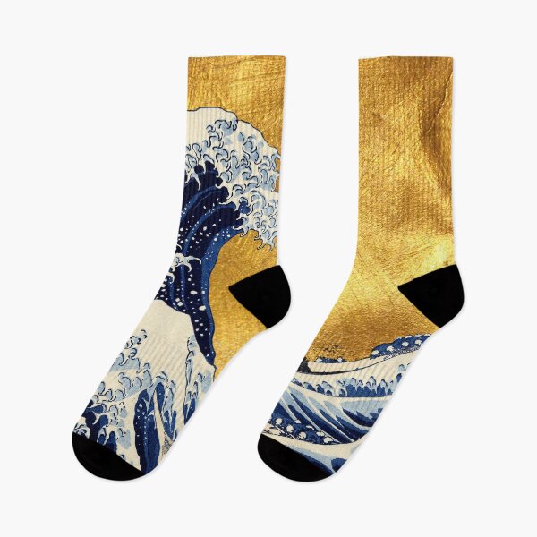 Item preview, The Great Wave Off Kanagawa by Hokusai - Golden version designed and sold by DejaVuStudio.