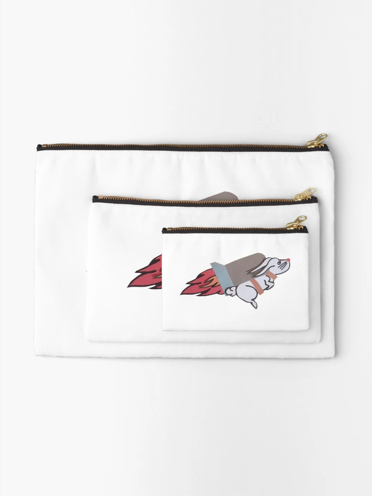 Thumbnail 2 of 4, Zipper Pouch, Rocket Rabbit! designed and sold by AdamStCyr.