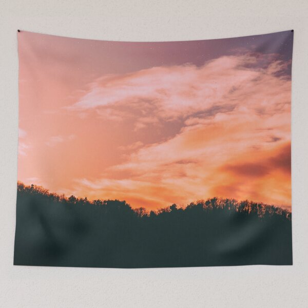 Item preview, SILHOUETTE OF TREES DURING GOLDEN HOUR designed and sold by Eston Kamau.