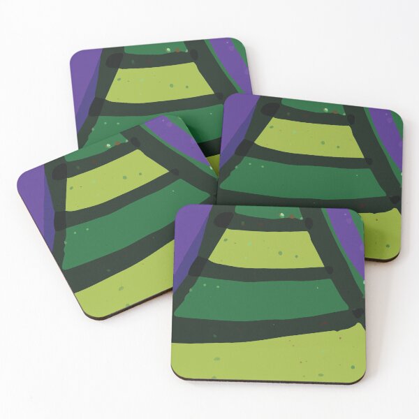 Item preview, Dark Green Vertical Bold Shapes Background Design GC-115-16 designed and sold by GraphicCharms.