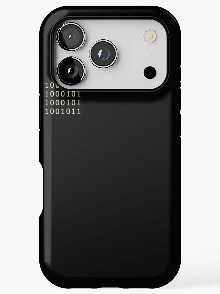 Thumbnail 1 of 4, iPhone Case, binary code designed and sold by Schmuddelshirt.