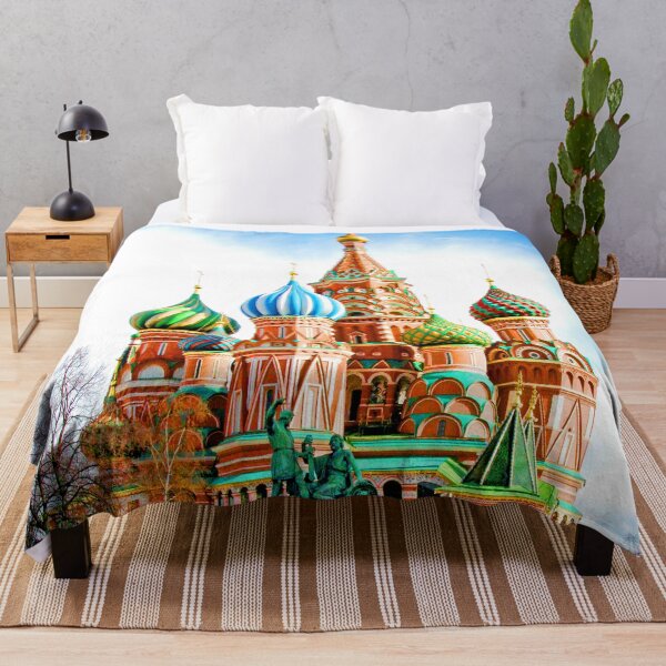 Item preview, Moscow Russia Red Square Basilica Color designed and sold by jalanphoto.