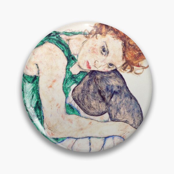 Item preview, Egon Schiele - Seated Woman with Bent Knee designed and sold by DejaVuStudio.