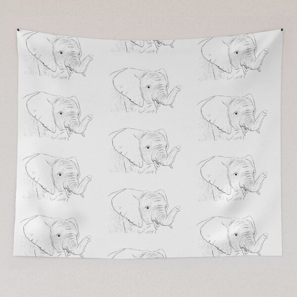 Item preview, Elephant Pencil Sketch  designed and sold by Katemunns.