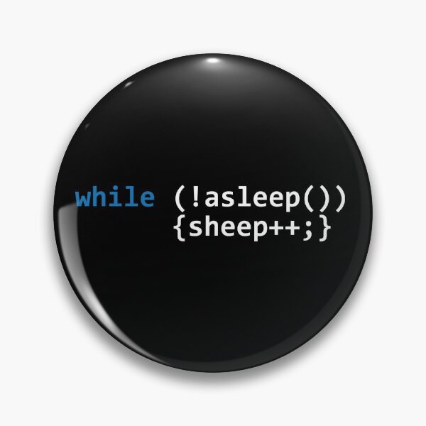 Item preview, while (!asleep()) {sheep++} blue designed and sold by Mosef -e.