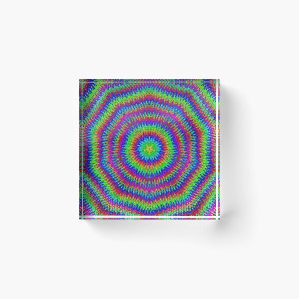 Item preview, Rainbow Trippy Psychedelic Pattern designed and sold by RiaBubble.