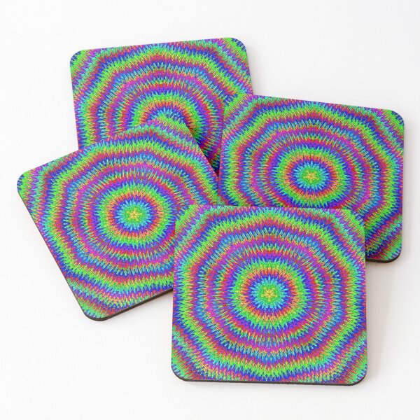 Item preview, Rainbow Trippy Psychedelic Pattern designed and sold by RiaBubble.