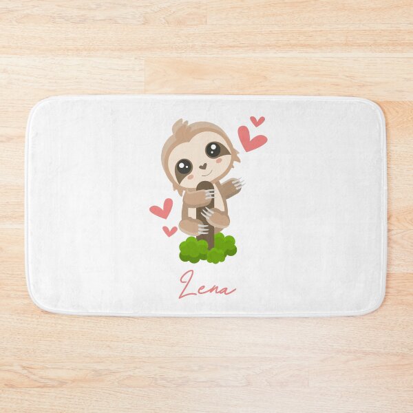 Item preview, Lena Sloth Baby Girl Cute Hearts designed and sold by HelloFromAja.