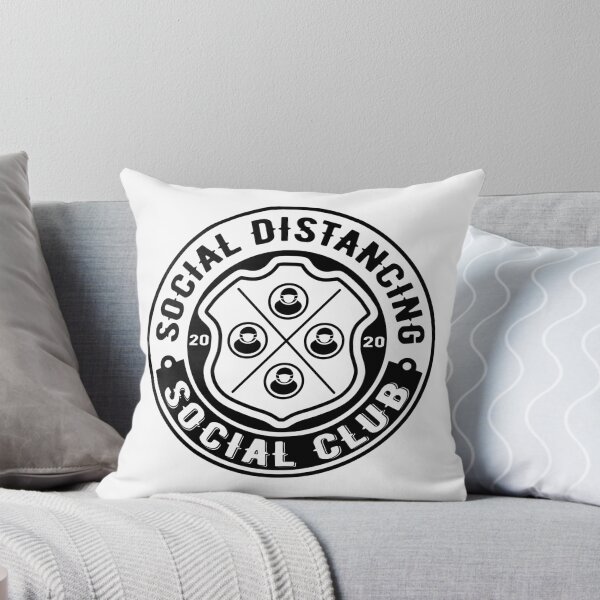 Item preview, Social Distancing Social Club Logo - White designed and sold by Wizzles Emporium.
