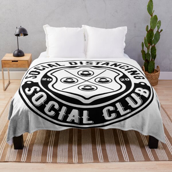 Item preview, Social Distancing Social Club Logo - White designed and sold by Wizzles Emporium.