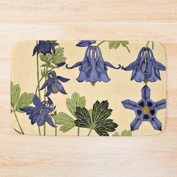 Item preview, Maurice Verneuil - Ancolie - botanical poster designed and sold by DejaVuStudio.